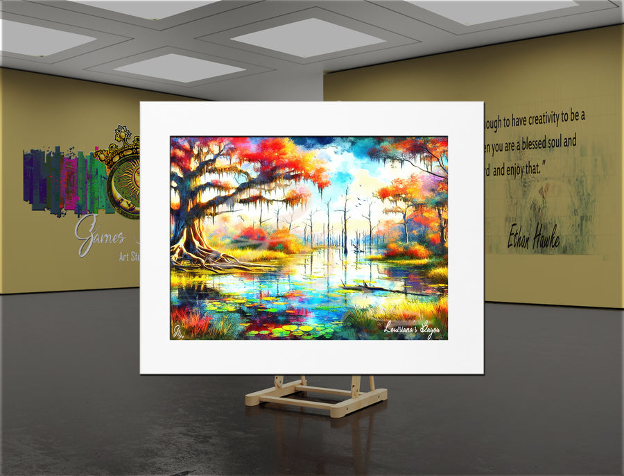 Bayou Autumn – Landscape Wall Art Canvas Print