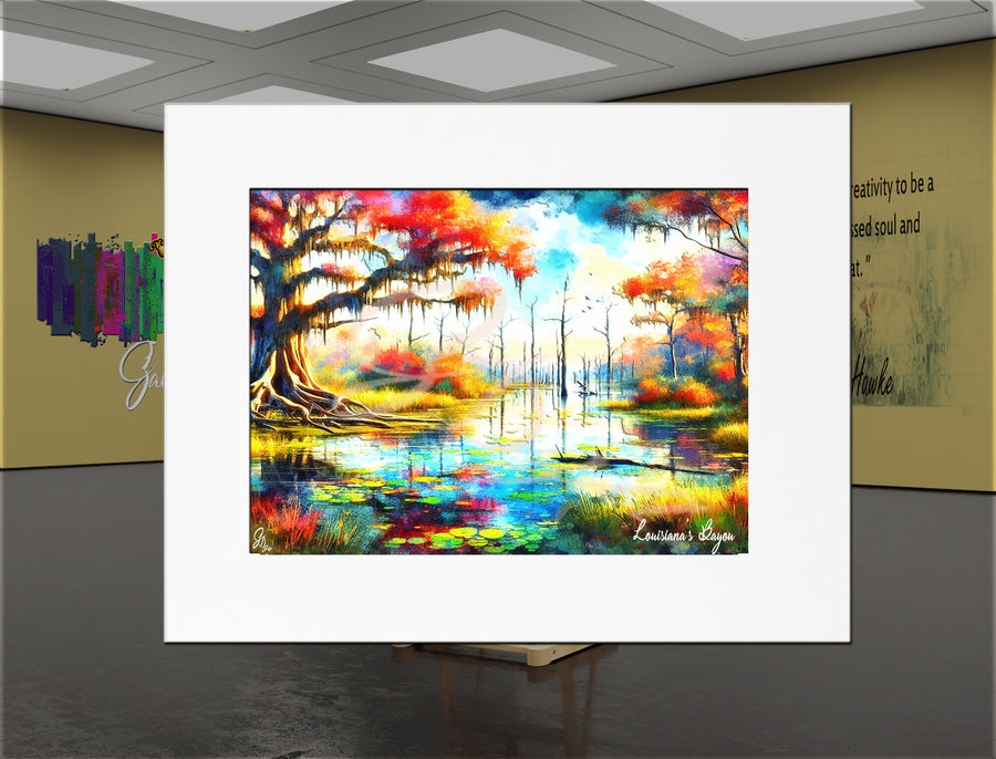 Bayou Autumn – Landscape Wall Art Canvas Print