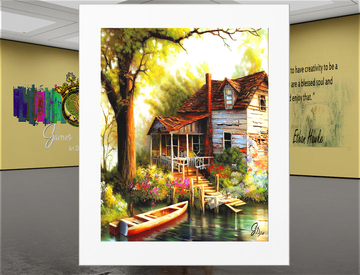 Life in the Louisiana Bayou - Nature Wall Art Canvas Print