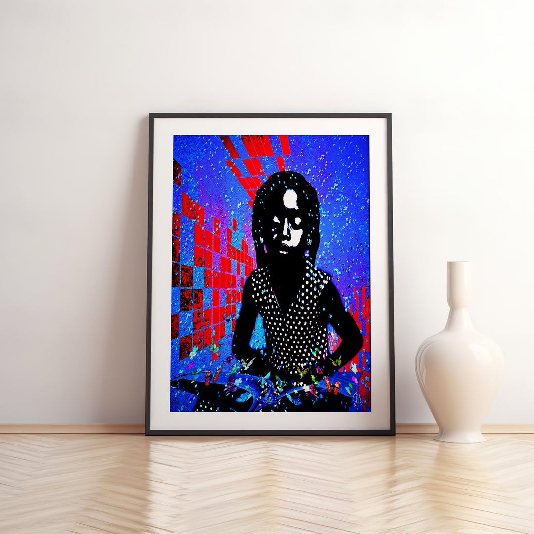 Braille in the Bluegrass Music Wall Art Canvas Print Front View Matted