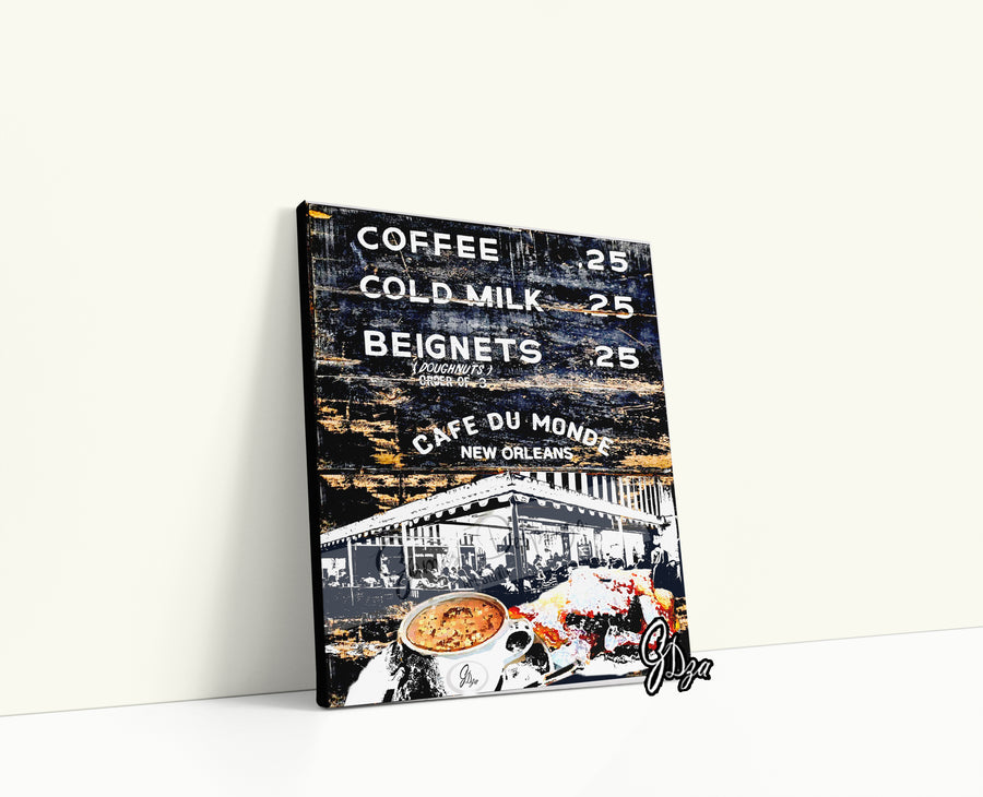 Thee Café du Monde – New Orleans French Quarter Canvas Print