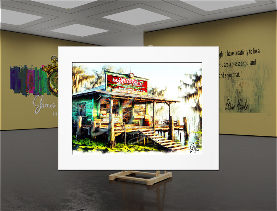 The Cajun Encounters – Louisiana Swamp Canvas Print