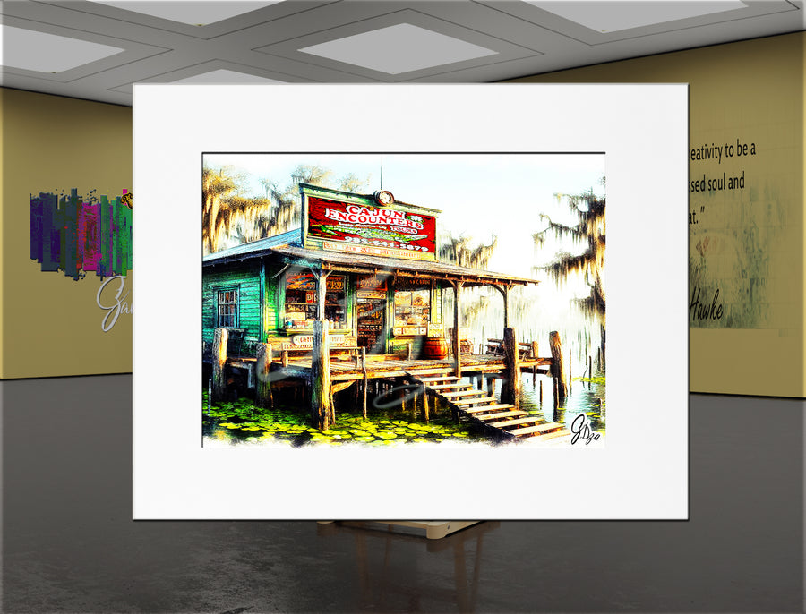 The Cajun Encounters – Louisiana Swamp Canvas Print
