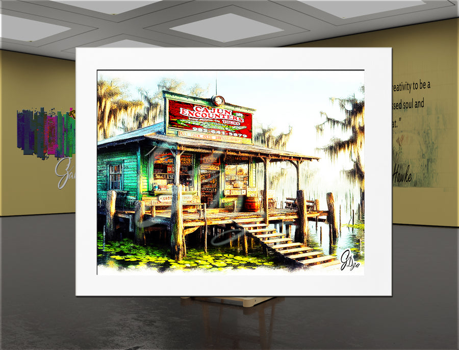 The Cajun Encounters – Louisiana Swamp Canvas Print