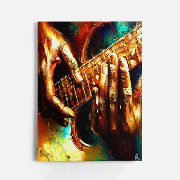Earl Kalu Music Wall Art Canvas Print Front View Wrapped