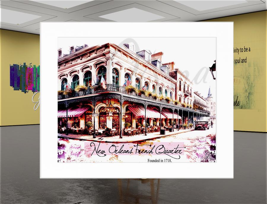 Founded in 1718 Series I – New Orleans Brass Band Canvas Print