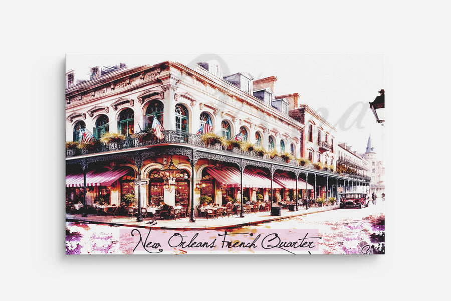 Founded in 1718 Series I – New Orleans Brass Band Canvas Print