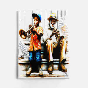 Giant Steps Music Wall Art Canvas Print Front View Wrapped