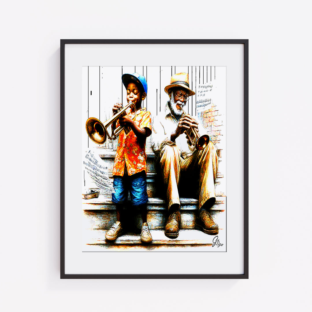 Giant Steps Music Wall Art Canvas Print Front View