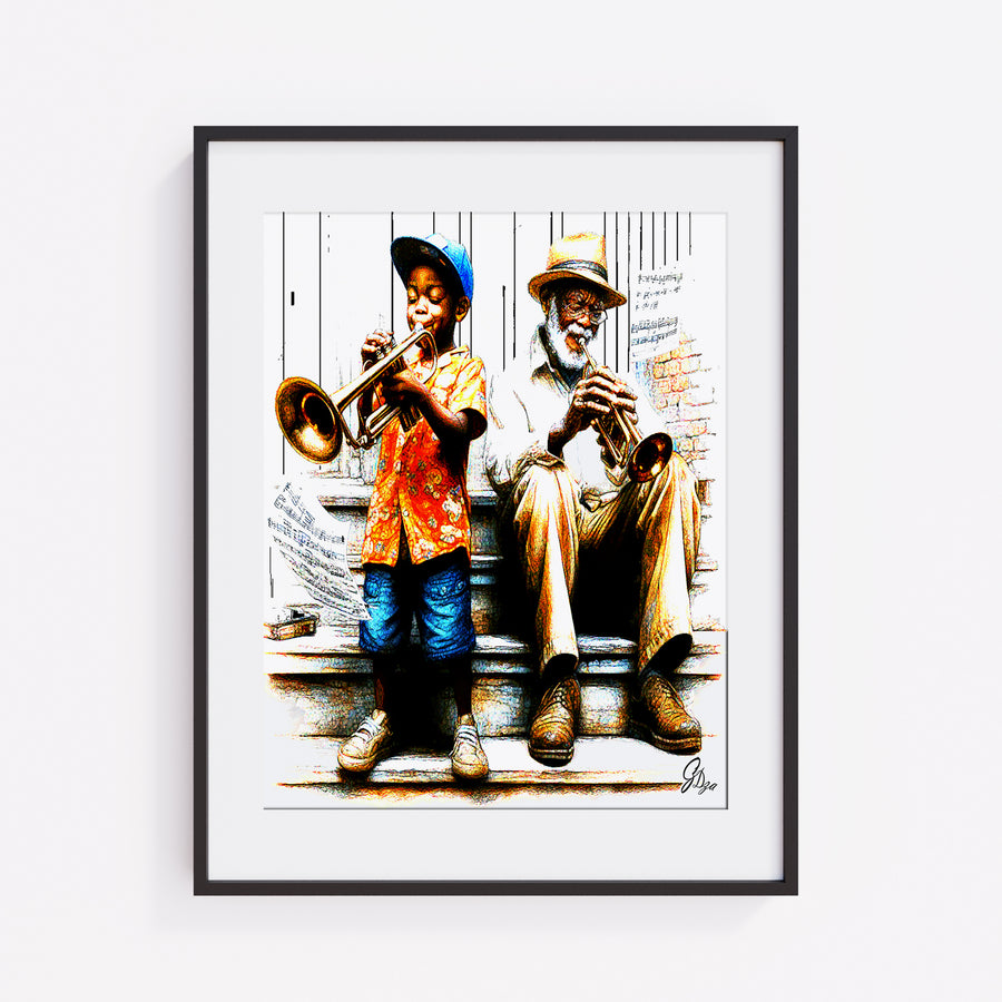 Giant Steps Music Wall Art Canvas Print Front View