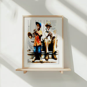 Modern Jazz Wall Art Canvas Print inspired by Coltrane’s revolutionary jazz composition, ideal for music lovers.