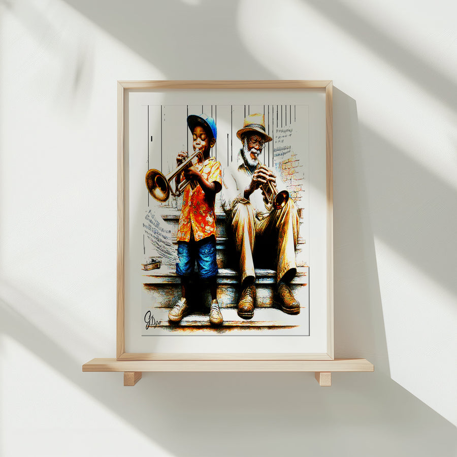 Modern Jazz Wall Art Canvas Print inspired by Coltrane’s revolutionary jazz composition, ideal for music lovers.