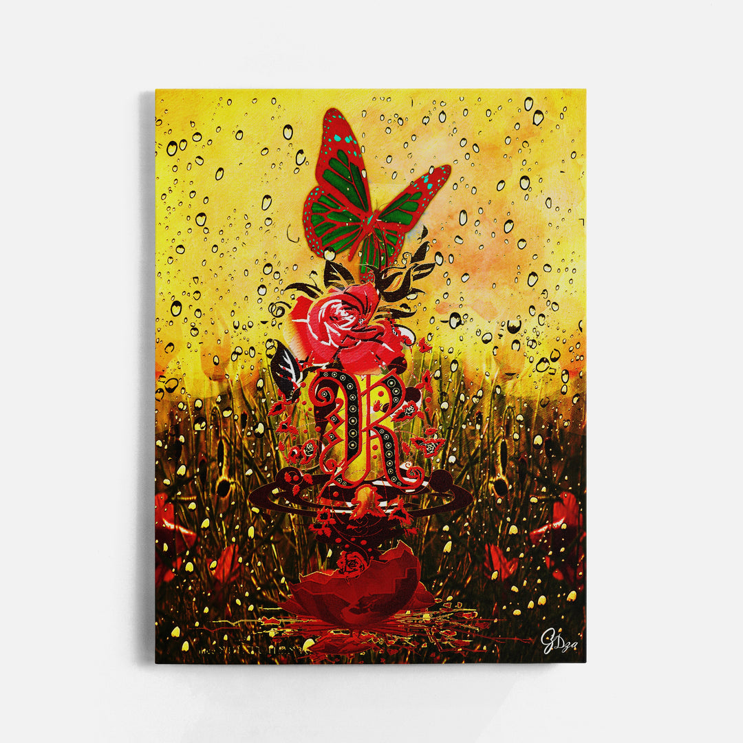 Harlem Rose African American Wall Art Canvas Print Front View Wrapped