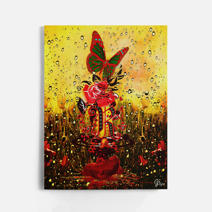 Harlem Rose African American Wall Art Canvas Print Front View Wrapped