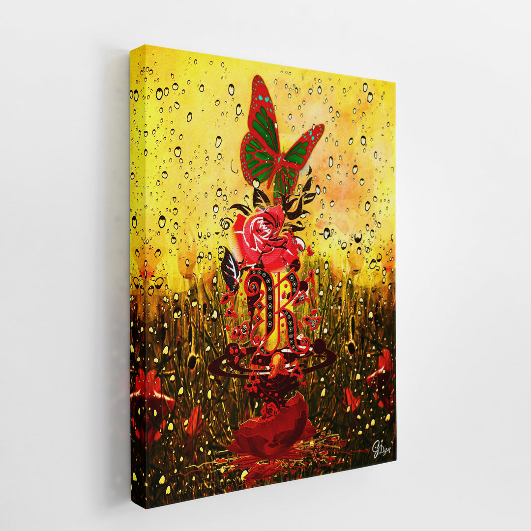 Harlem Rose African American Wall Art Canvas Print Side View Wrapped