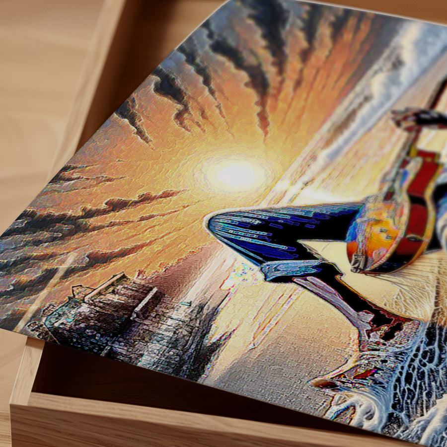 Killing Me Softly” Music Wall Art Canvas Print with abstract design, perfect for fans of hip-hop, soul, and expressive visual art.