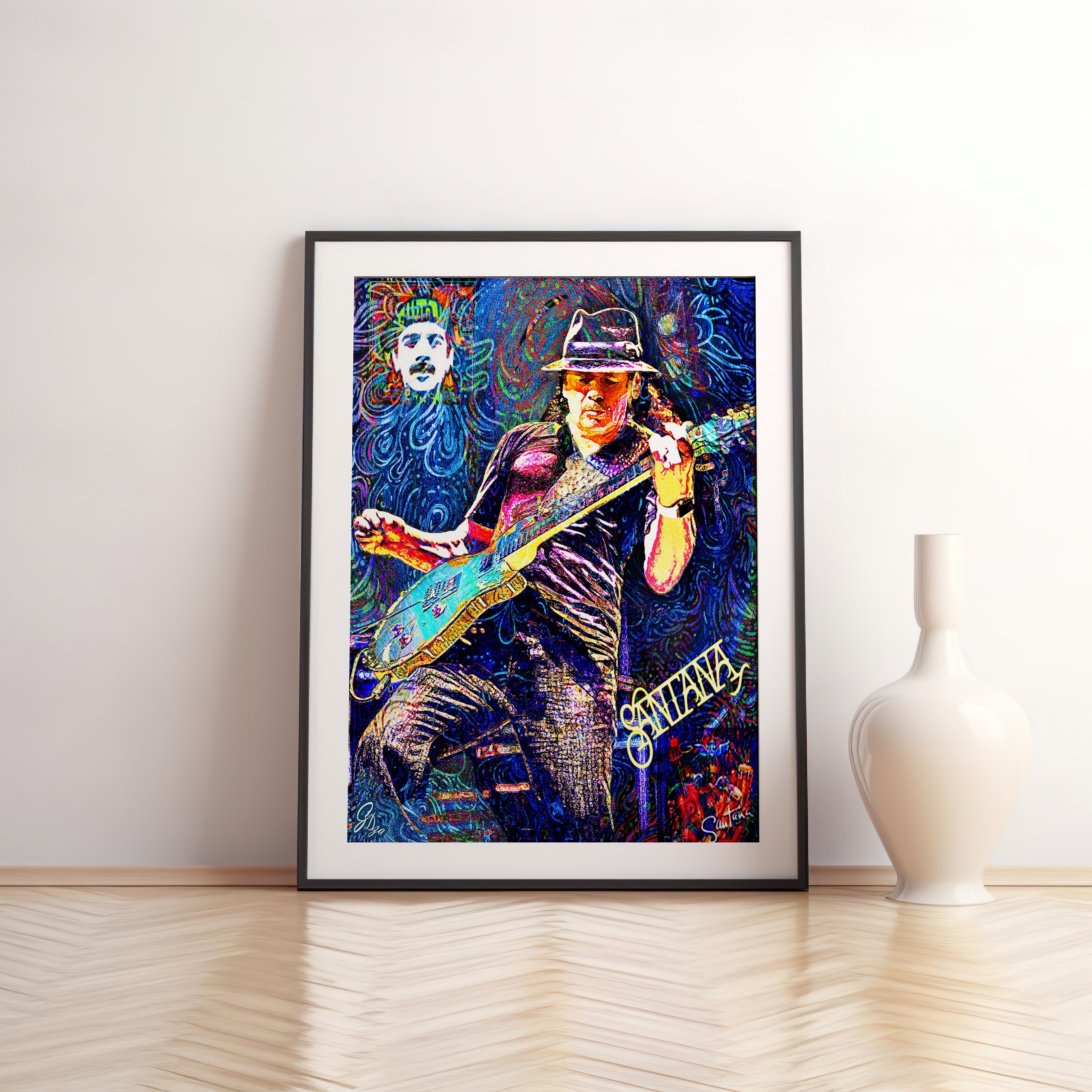 Carlos Santana – Music Wall Art | Royal Graphic Studio – Royal