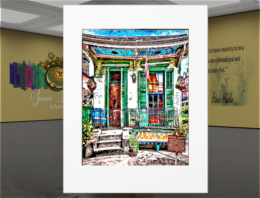 New Orleans Jazz Club Art Print – “The Offbeat Marigny” Frenchmen Street Wall Decor