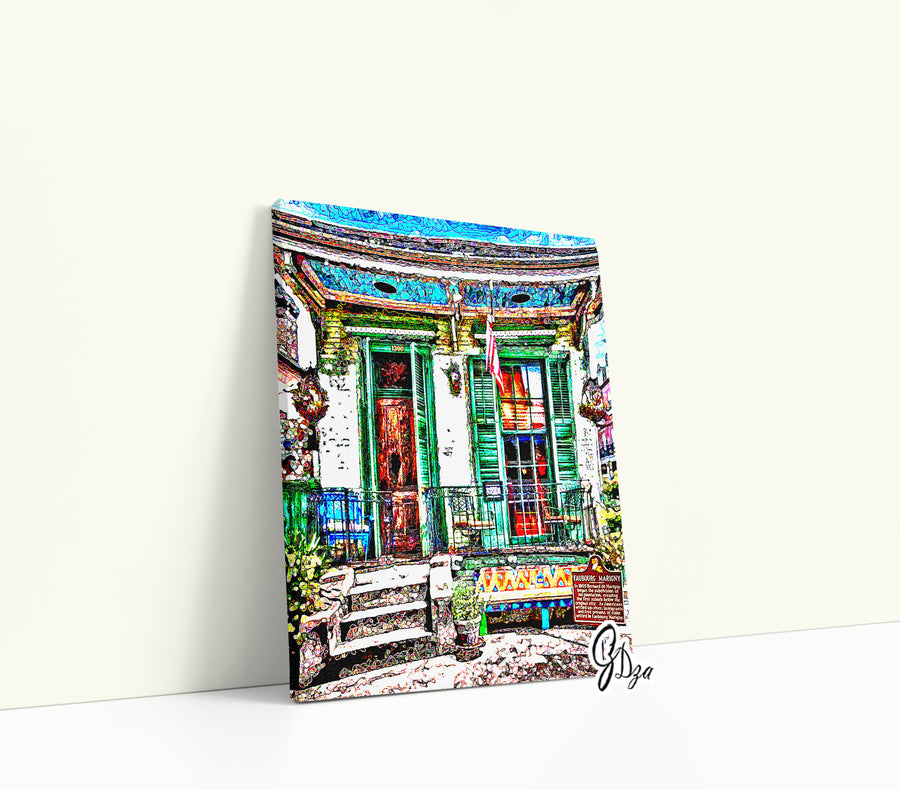 New Orleans Jazz Club Art Print – “The Offbeat Marigny” Frenchmen Street Wall Decor