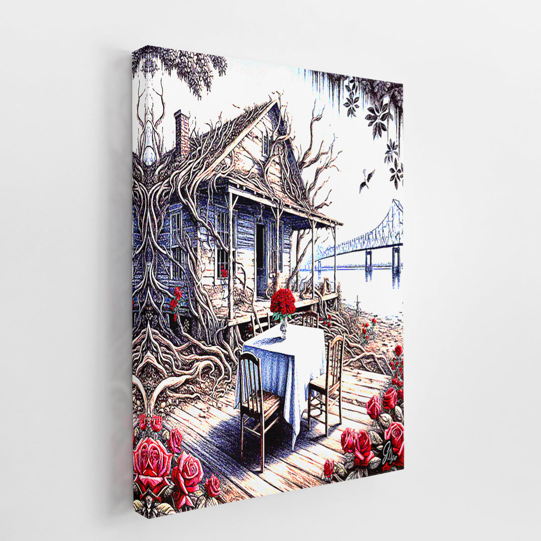Pointe Coupee Landscape Wall Art Canvas Print Front View