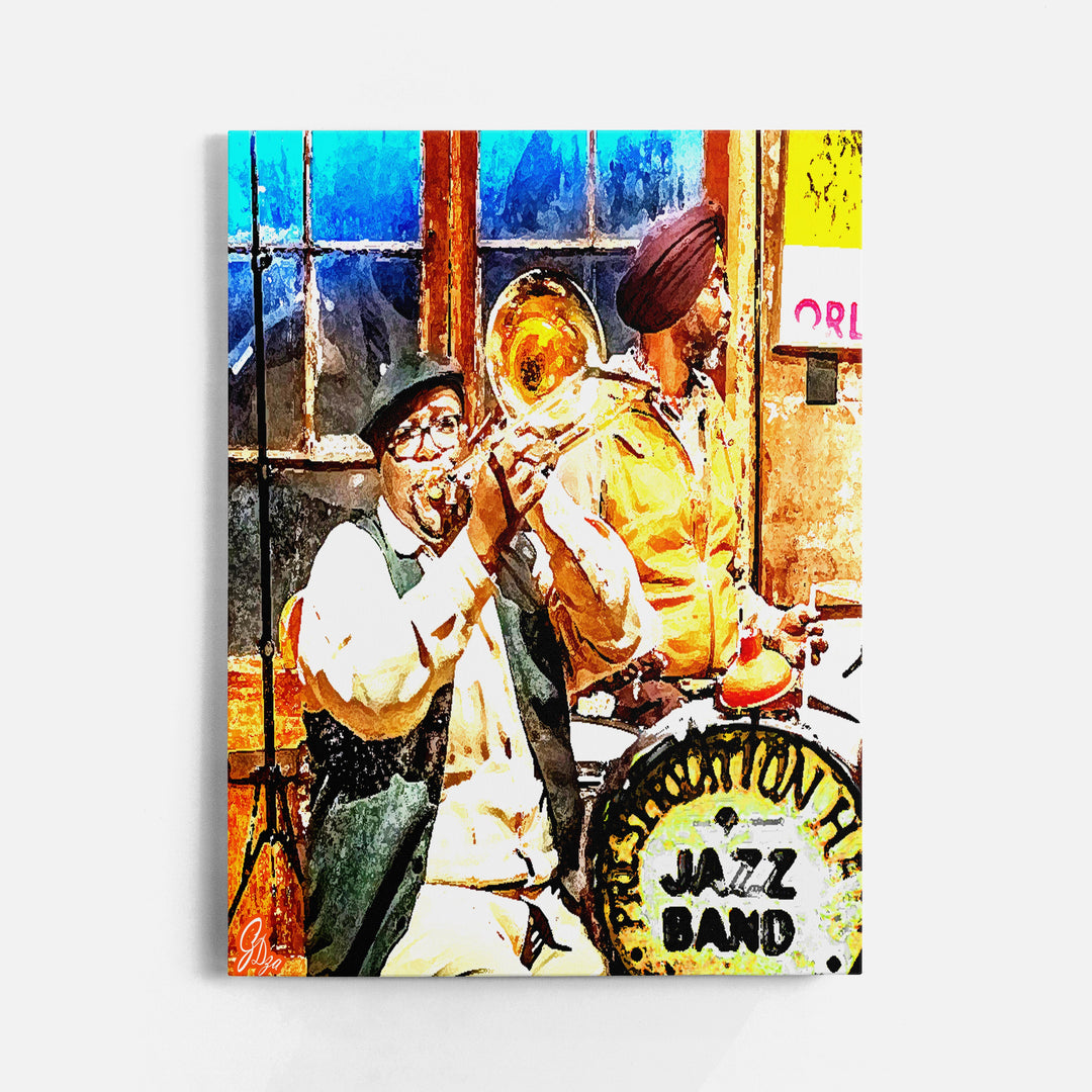 Preservation Hall Series 2 New Orleans Wall Art Canvas Print Front View Wrapped