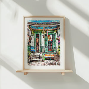 The Offbeat Marigny New Orleans Jazz Club Art Print capturing vibrant nightlife and classic jazz energy.
