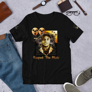 Bob Marley Respect The Music  T-Shirt